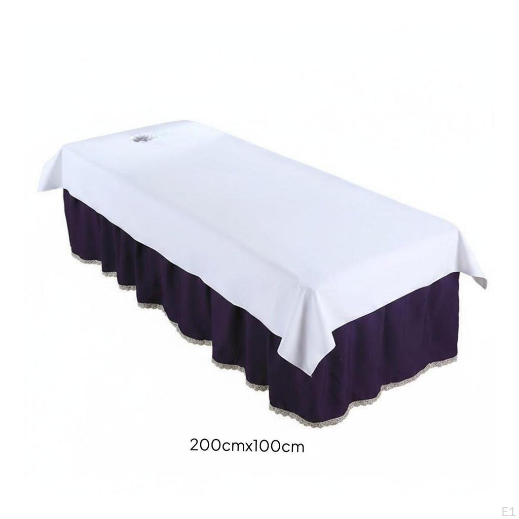 OilResistant Beauty Salon Bed Cover SkinFriendly Water Resistant Massage Table Sturdy