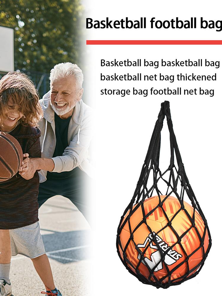 Single Ball Carrier Youth Football Self Trainer Football Net Bag for Carrying Basketball Volleyball Soccer Football Accessories