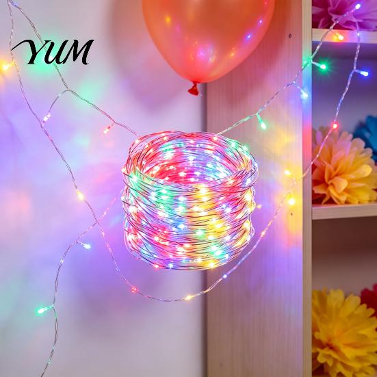 Decorative Wedding Party Lights Copper Wire Fairy with Remote, 8 Modes 10-Level Dimming Timer, Waterproof Versatile Backyard Accent Battery