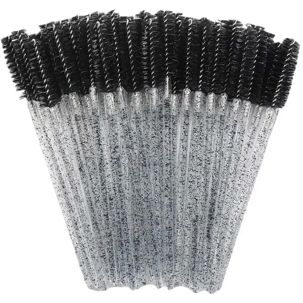 50Pcs Disposable Crystal Eyelashes Brush Comb Eye Lashes Extension Mascara Wands Makeup Professional Makeup Beauty Tool