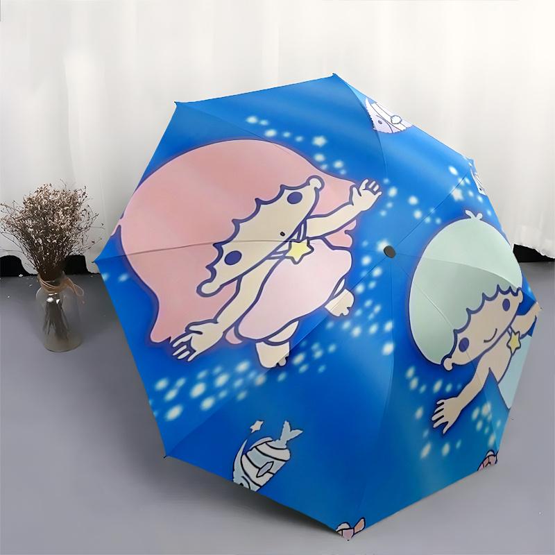 1pc Mermaid Friends Automatic Opening/Closing Umbrella with Foldable Design, Outdoor for Fans, Travelers, Daily Use, Gift Suitable for All Occasions.R