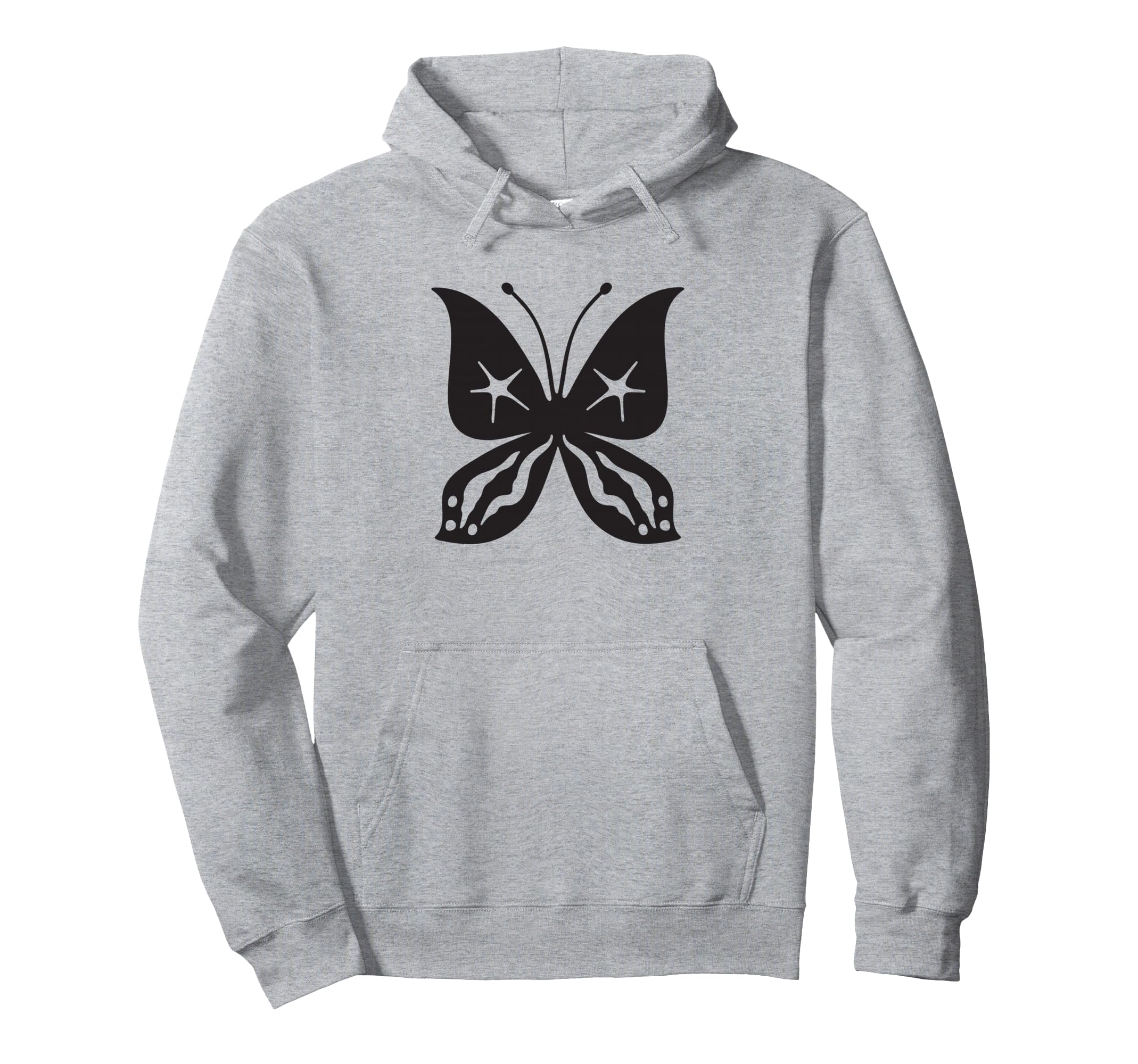 

Boho Butterfly Silhouette Minimalist Hoodie чёрный