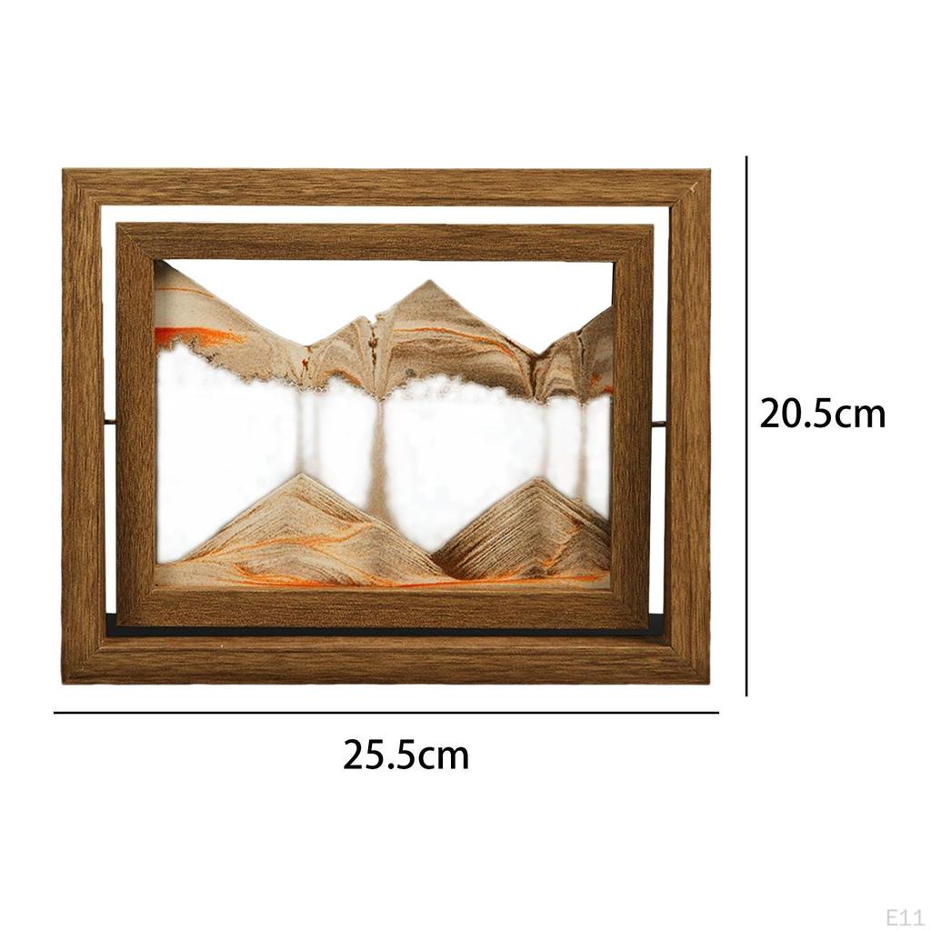 Art Picture Home Decor Decoration Liquid Hourglass Ornament Sandscapes Crafts Flowing Sand Painting
