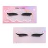 Lazy Self-Adhesive 1 Pair Of Colored Eyeshadow False Eyelashes, Natural Thick Curled Eyelashes