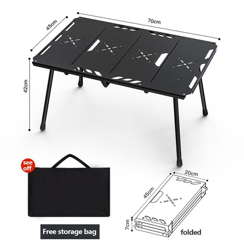 IGT Military Tactical Folding Table Lightweight Aluminum Alloy Multifunctional Practical Picnic Tables Outdoor Camping Equipment