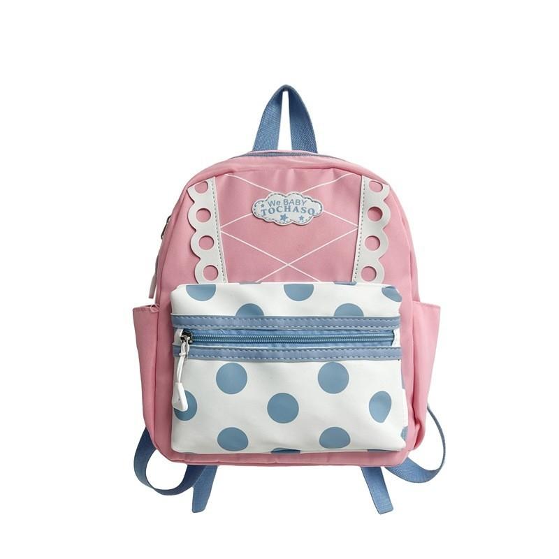 Trendy Polka Dot Children's Backpack Cute Cartoon Design Stylish And Colorful School Bag