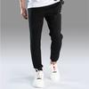 Li Ning Plain Casual Knitted Breathable Sports Pants Men bottoms Black AKLS449-1