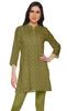 Moomaya Printed Side Slit Short Kurta Tunic For Women Summer Wear Ladies