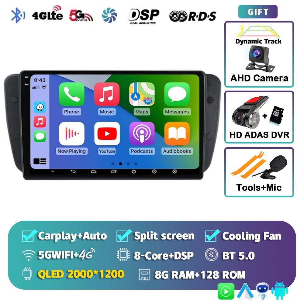 Android 14 Car Radio For Seat Ibiza MK4 6J SportCoupe Ecomotive Cupra 2009 2010 2011 2012 - 2016 Multimedia Video Player Stereo