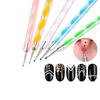 5Pcs Double-ended Nail Art Dotting Pens Ball End Dots Painting Pen Tool 2 Way Nail Art Design Tools for Nail Decorations