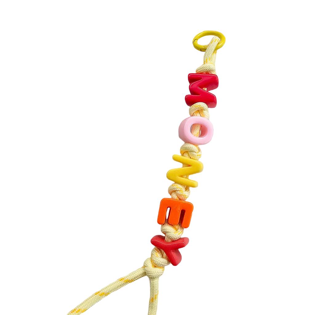 Colorful Alphabet Bead Bag Charm Personalized Design Bag Hanging Pendant for Trendy Fashion Statement and Unique Style