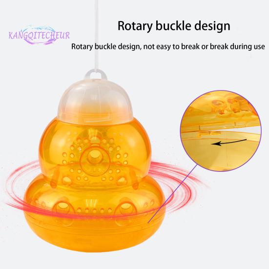 

Ловушка для пчел со шнурком, с отверстиями в форме тыквы, многоразовая, подвесная ловушка для ос