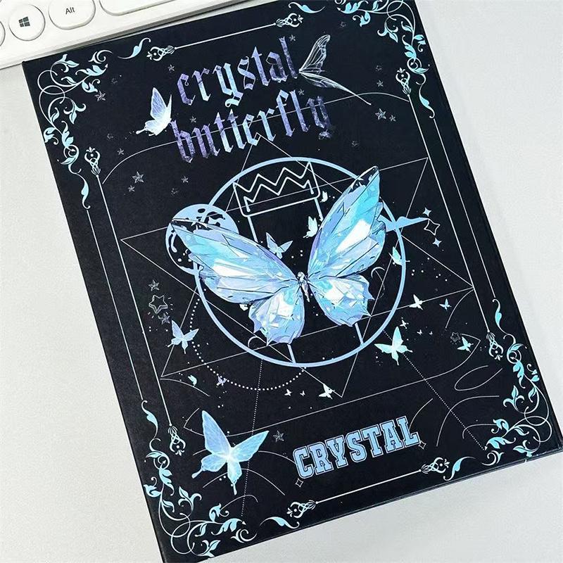 

Альбом-папка Мультяшная серия «Бабочки» A5 Альбом на кольцах Книги для коллекции фотокарточек Книга для хранения маленьких карточек Подарки