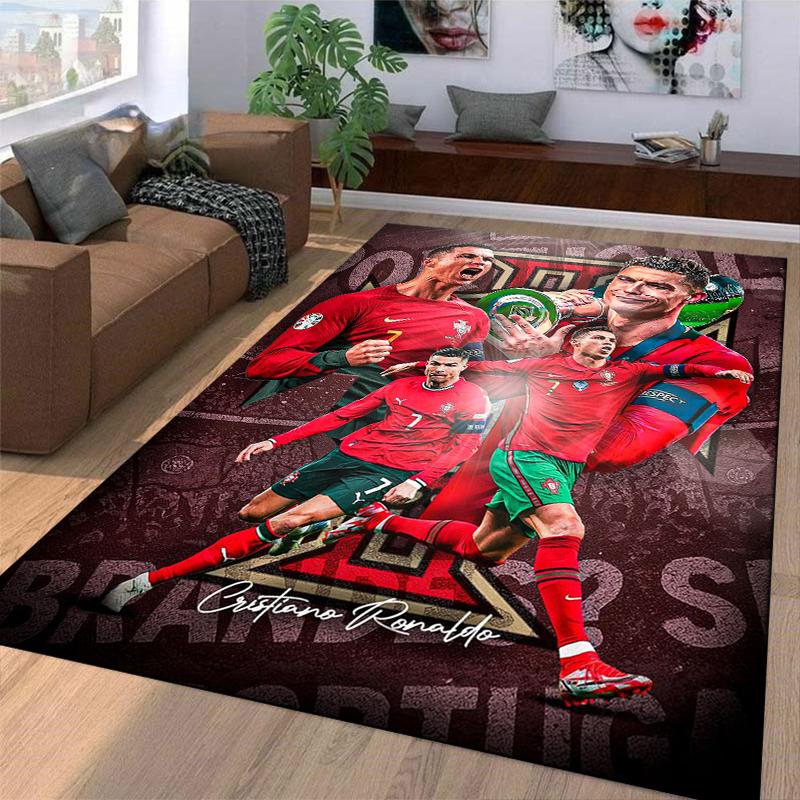 Portugal Fußball Meister Set Design Bodenmatte, geeignet als rutschfeste Matte für das Wohnzimmer oder Schlafzimmer Sofa
