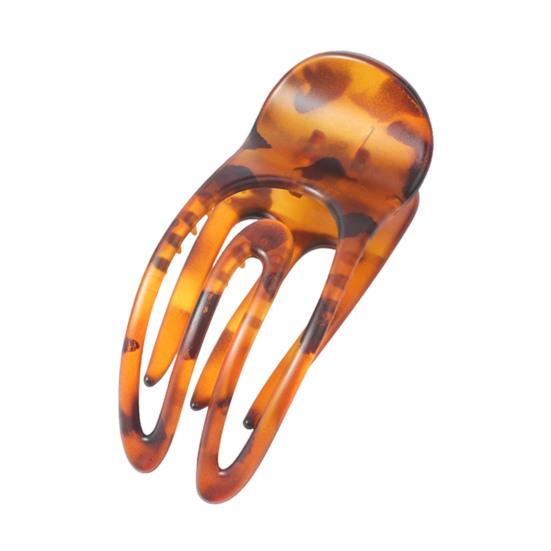 French Style Hair Claw Hollow U-shaped Strong Grip Women Hair Clip Curved Ponytail Holder Hair