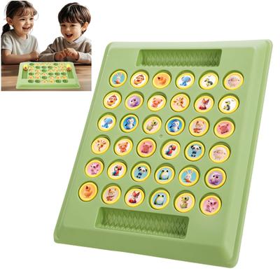 Kinder Memory Reversi Schachspiel 2 Spieler Cartoon Animal Flipping Chess Matching Game