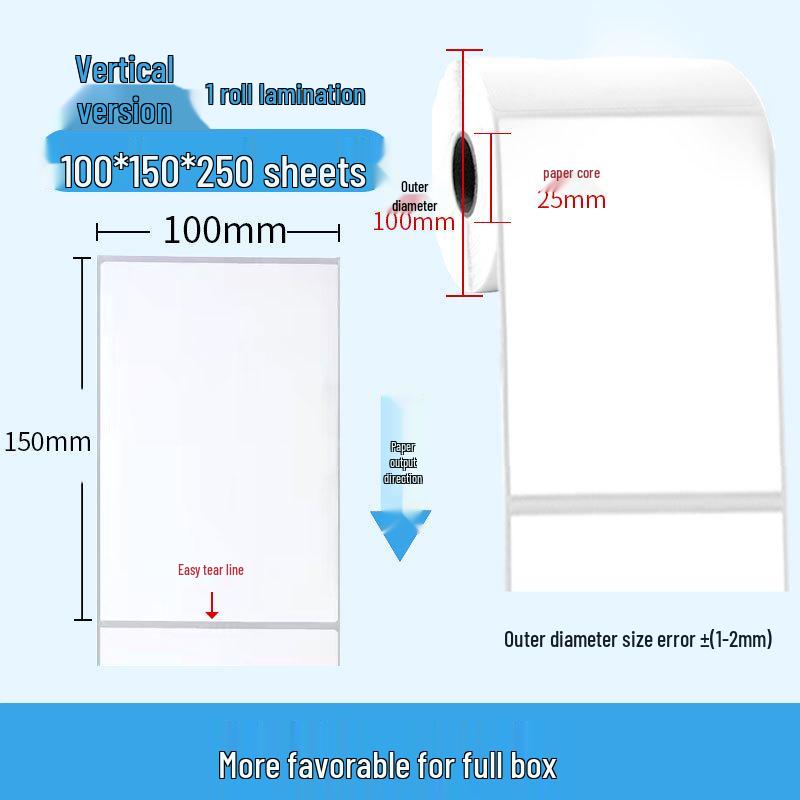 Durable Self-Adhesive Thermal Paper Barcode Labels for Printing 