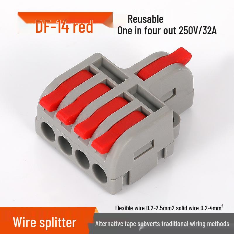 Mini Docking Model: 1 Input to 2/3/4/5 Outputs, Color Handle DF-12/13/14/15 for Home Use