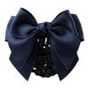 Bowknot Female Nurse For Girls Korean Bun Snood Hairgrips Cover Net Ponytail Clip Women Spring Clip