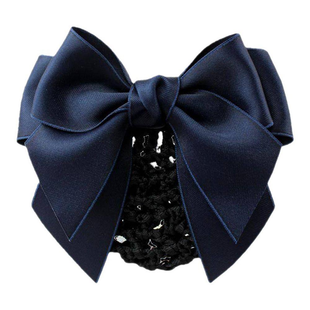 For Girls Hotel Bowknot Nurse Korean Bun Snood Ponytail Clip Women Spring Clip Hairgrips Cover Net