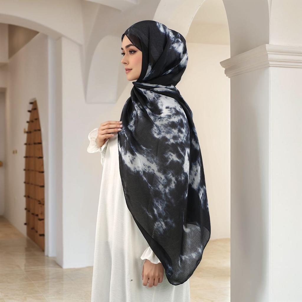 Fashion Printed Modal Rayon Hijab Scarf For Woman Muslim Hijabs Digital Printing Shawls Islam Turban Ramadan Headscarf Scarves