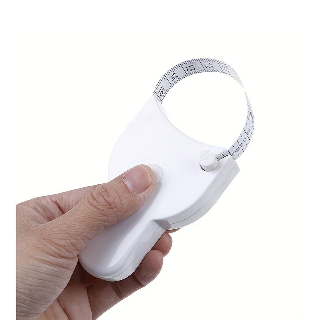 1pcs Portable Fitness Telescopic Health Tape Measure With Handle Torch Y-shaped PU Leather Ruler Measuring Waist Tape Measure