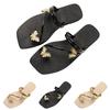Fashionable Butterfly Pinch Toe Sandal Metal Strap Fat Sandals Summer New Holiday Outdoor Beach Sandals Shoes Woman 2025 Trend