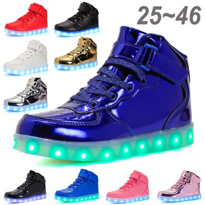 Baskets lumineuses à LED pour enfants et adultes, chaussures de marche décontractées avec chargeur USB, nouvelle taille 25-46