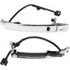 Car Door Handle, 80640-CA012 80645-CA000 Chrome Outside Exterior Door Handle Front Left with Wire and Sensing for Rogue 2010-2013