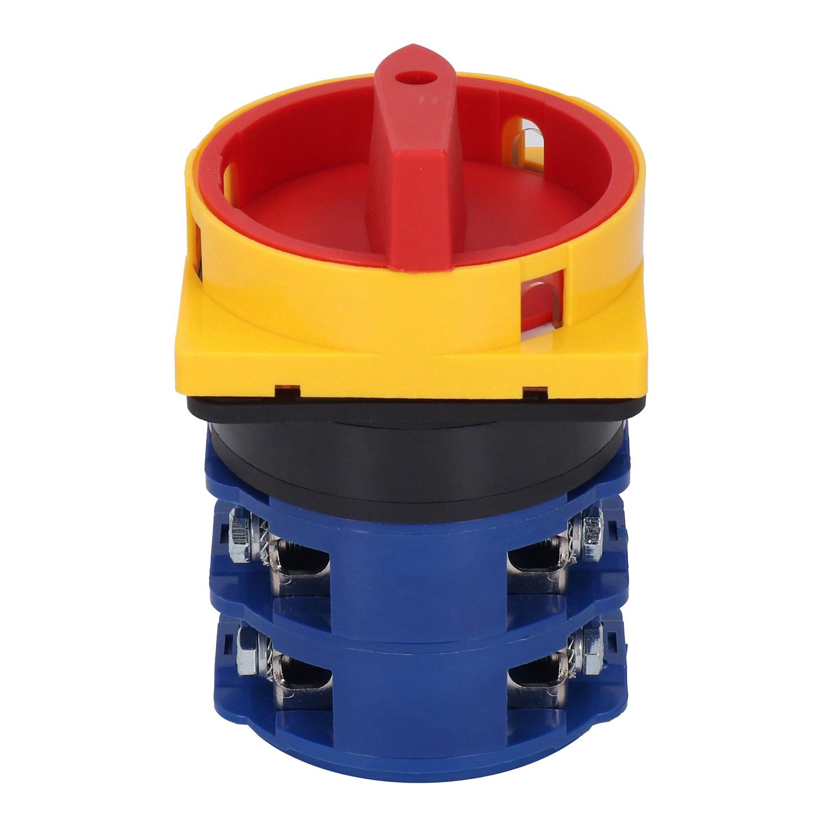 

Universal Changeover Switch 2 Position Selector Padlockable Rotary Cam Switch 125A AC240V 440V