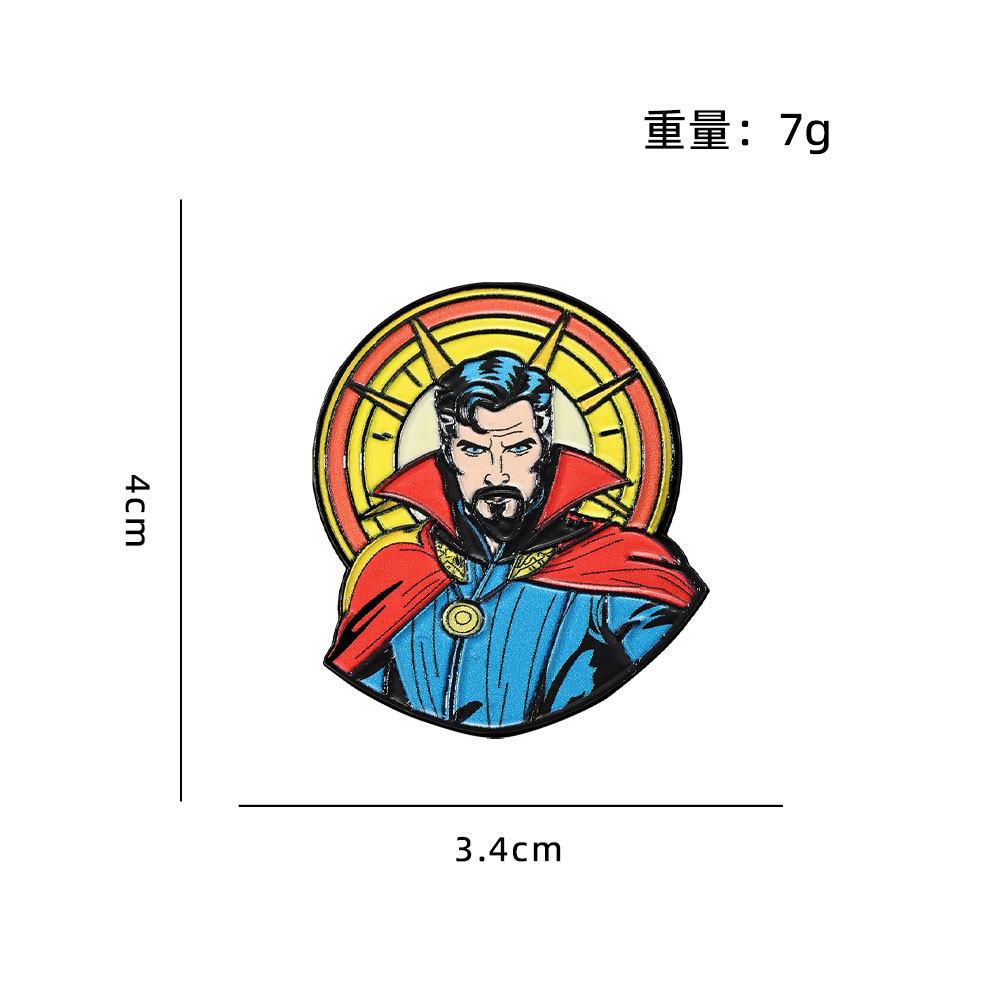 Superhero Anime Cartoon Brooch Pin Avengers Movie Merchandise Backpack Decoration