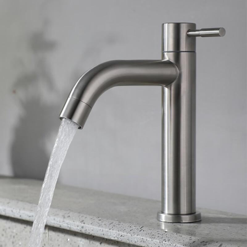 304 Stainless Steel Single Cold Basin Faucet