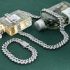 12mm Rhombus Cuban Link Diamond Men's Hip Hop Trend Necklace