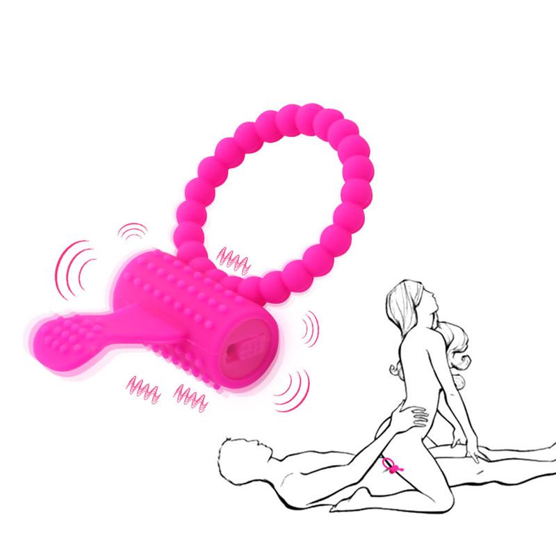 Male Silicon Tongue Vibrating Penis Cock Extender Delay Rings Time Delay Adult Sex Toys Men Erotic Products