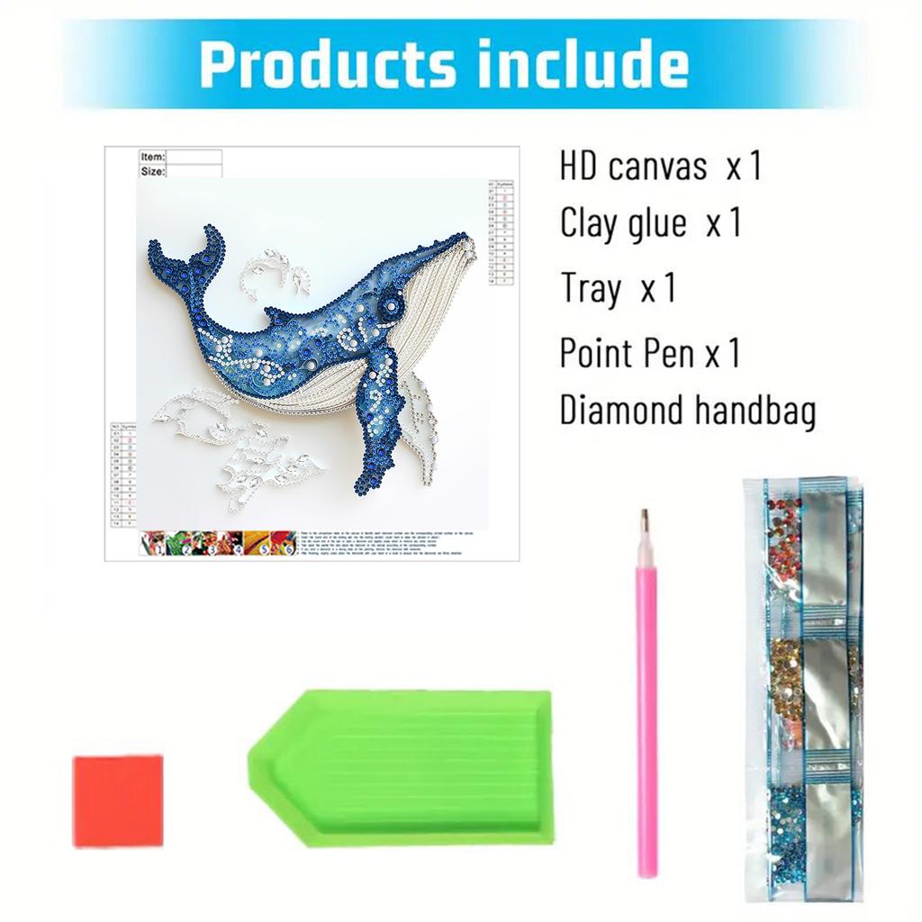 Abstract Special Shape Quilling DIY Partial Drill Diamond Art Kit 30x30cm Crystal Diamond Art for Adults Home Wall Decor