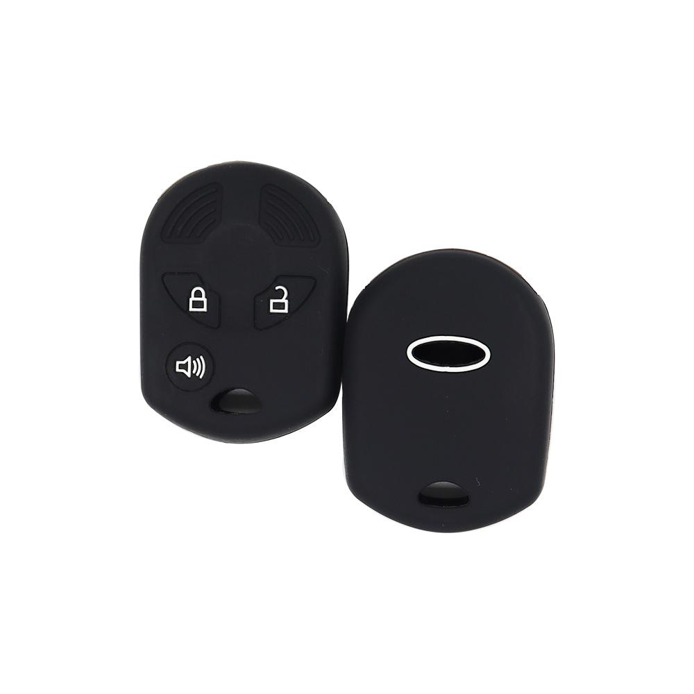 Autoschlüsseletui für Ford Taurus FORO Raptor Explorer 3/4 Tasten Schwarz Weiß Rosa