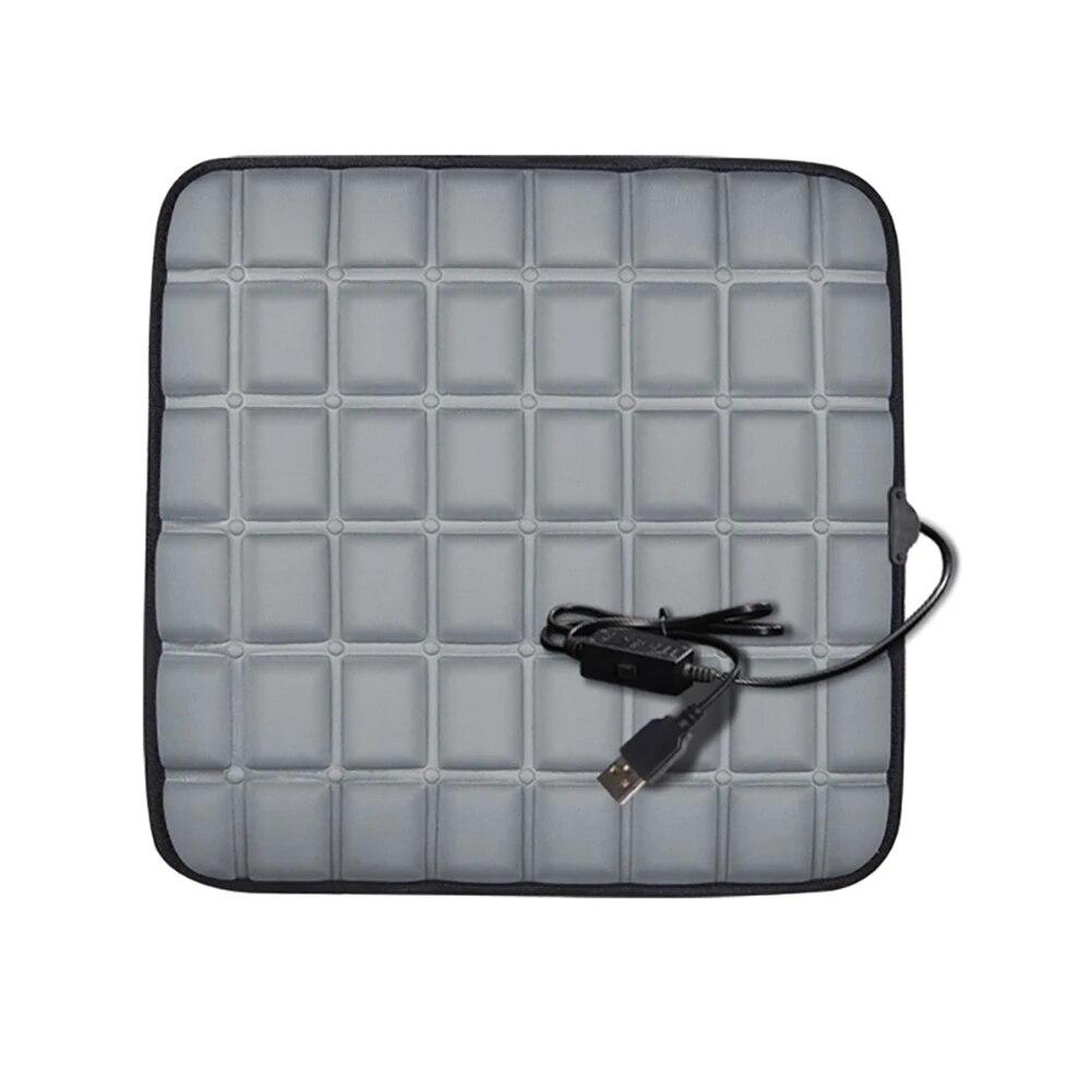 USB 5V Heated Car Seat Cushion Non Slip Comfortable Electric Winter Warm Seat Cover Scratch Resistant for Automobile Home Office