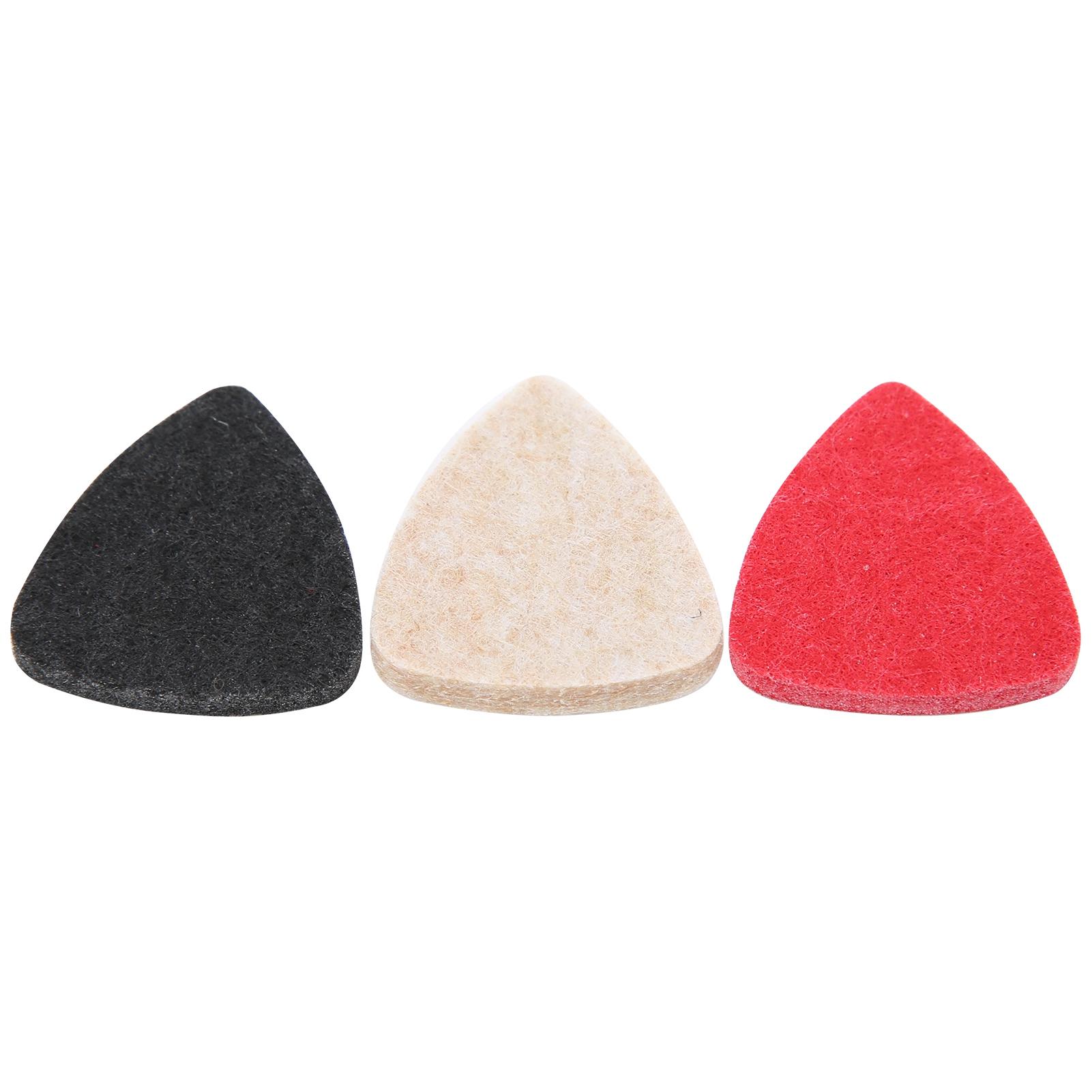 3Pcs Ukulele Picks Felt Guitar Performance Parts Musical Instrument Accessories