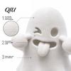 Spooky Home Decor Halloween Ghost Figurine, 3D Printed Cute Face Statue, Desk Accessories Tabletop Ornament for Shelf, Desk, Party Indoor Accents