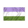 Stock All Inclusive Progress 3x5ft Polyester Big Rainbow Lesbian LGBT Gay Pride Flag Waterproof Lightweight
