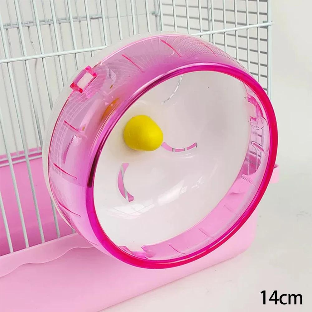 

Wear-resistant Waterproof 1PC 14-21cm Hamster Running Disc Toy Silent Small Pet Rotating Wheel Cage Hamster Sport Accessories DIA 14cm