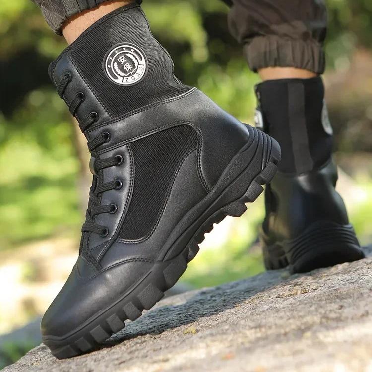 

Высококачественные мужские ботинки Модные Дышащая сетка Тренировочные для спецназа Мужские Высокие Кеды Боевые ботинки для мужчин 36
