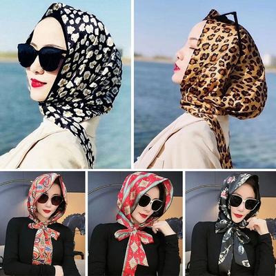Soft Muslim Turban Simulation Silk Hijab Cap Fashion Headscarf  Women