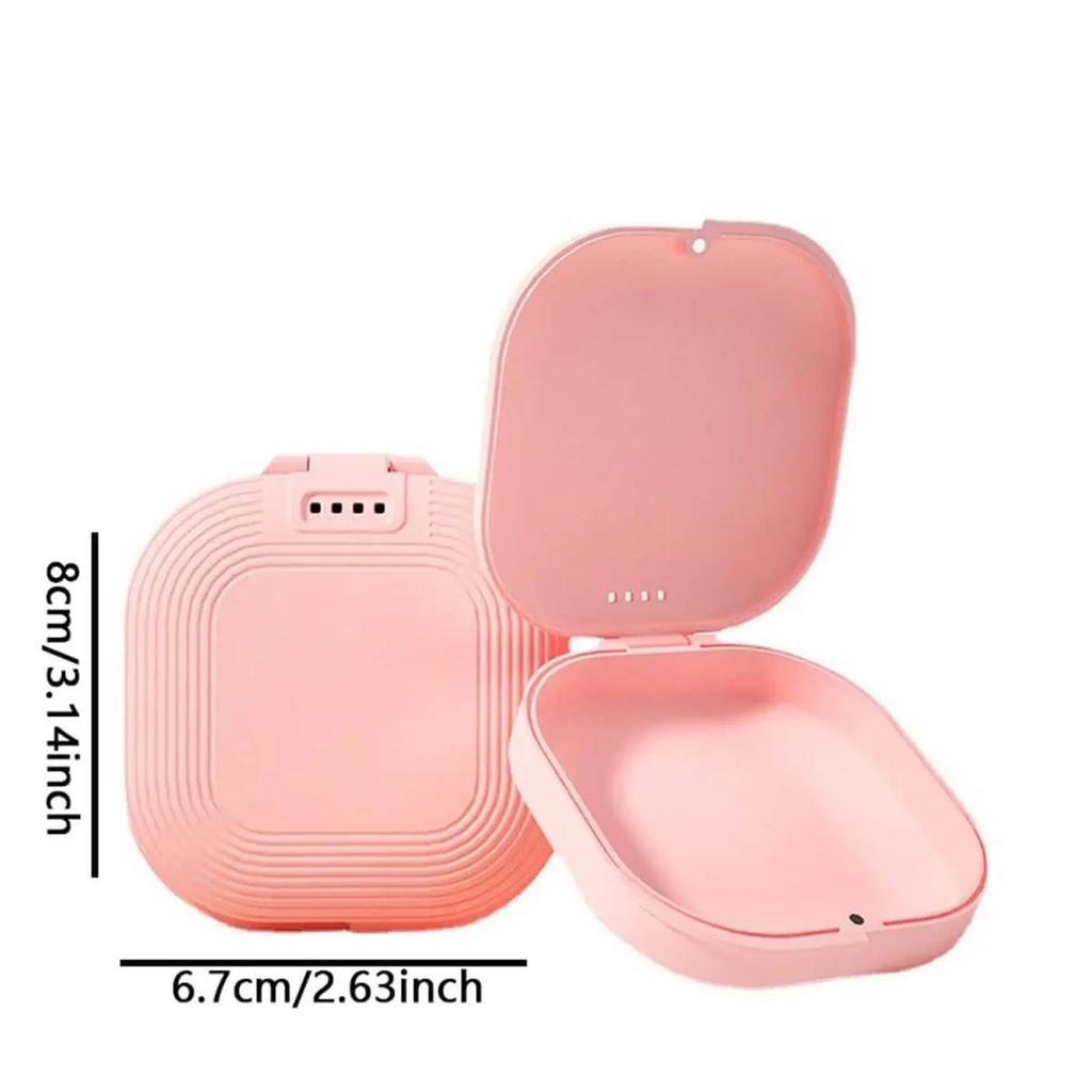 1 Stück - Zahnärztliche Kieferorthopädie Unsichtbare Zahnabdeckung Box Kieferorthopädische Retainerbox Tragbar Tragbar Zahnabdeckung Aufbewahrungsbox