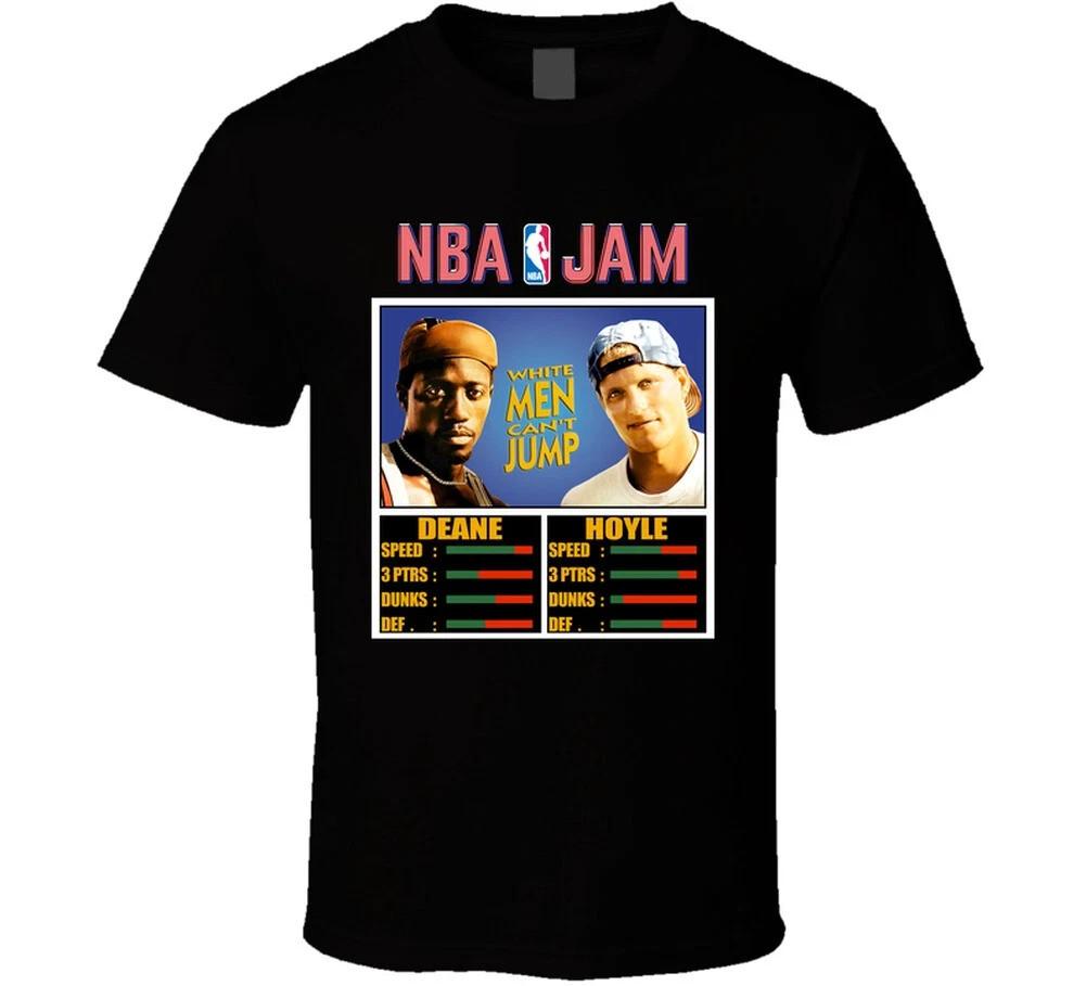 NBA Jam White Men Can t Jump T-Shirt 90s Movie Tee S