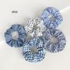 5pcs/set Elastic Floral Fabric Headbands Vintage Floral Ponytail Holder Scrunchie Hair Ties  Daily