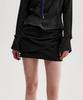 Kimjisu Drape Layered Mini Skirt _ Black