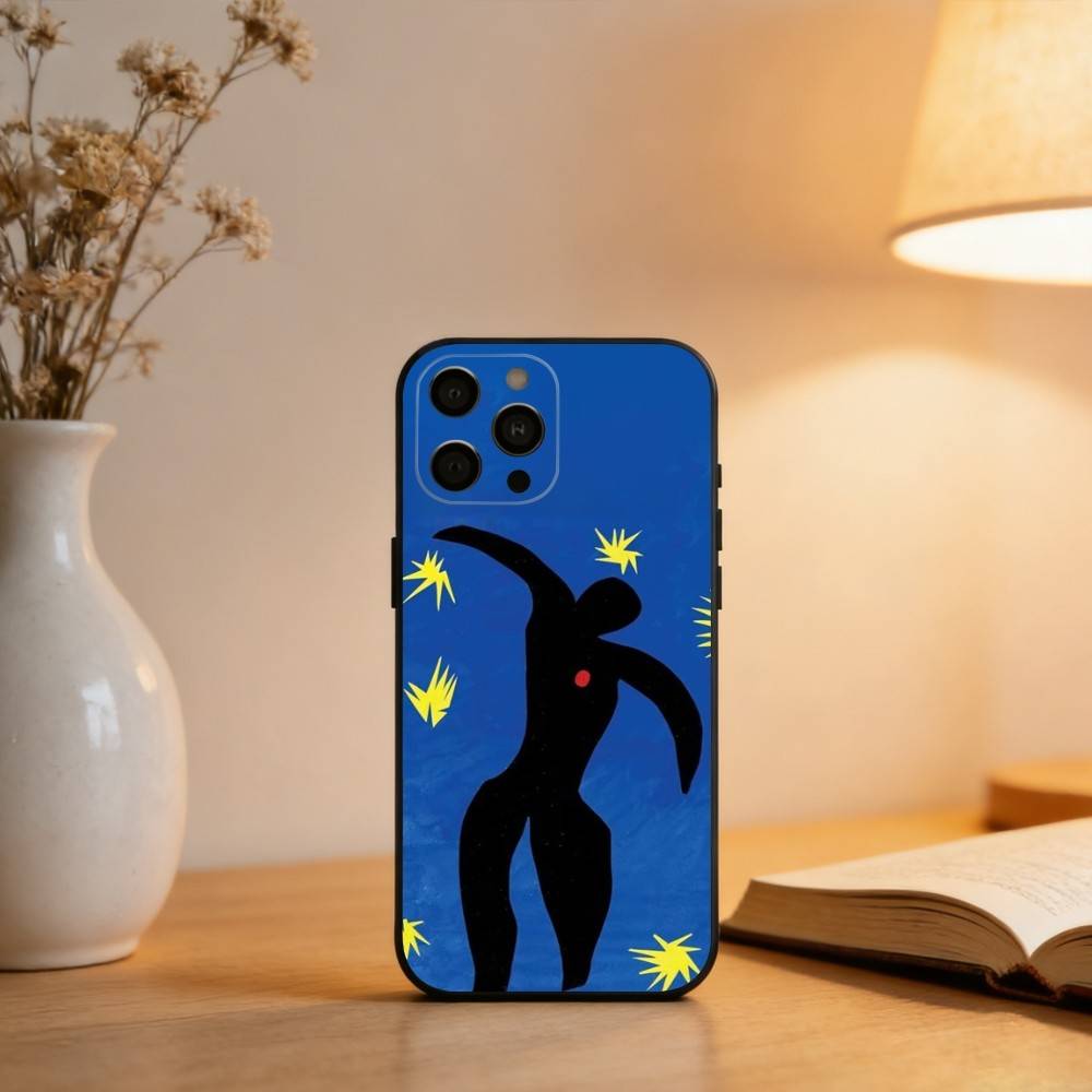 H-Henri M-Matisse Art PaI Phone Case For iPhone 17,16,15,14,13,12,11 Plus,Pro Max,XS,Soft Silicone Black Cover
