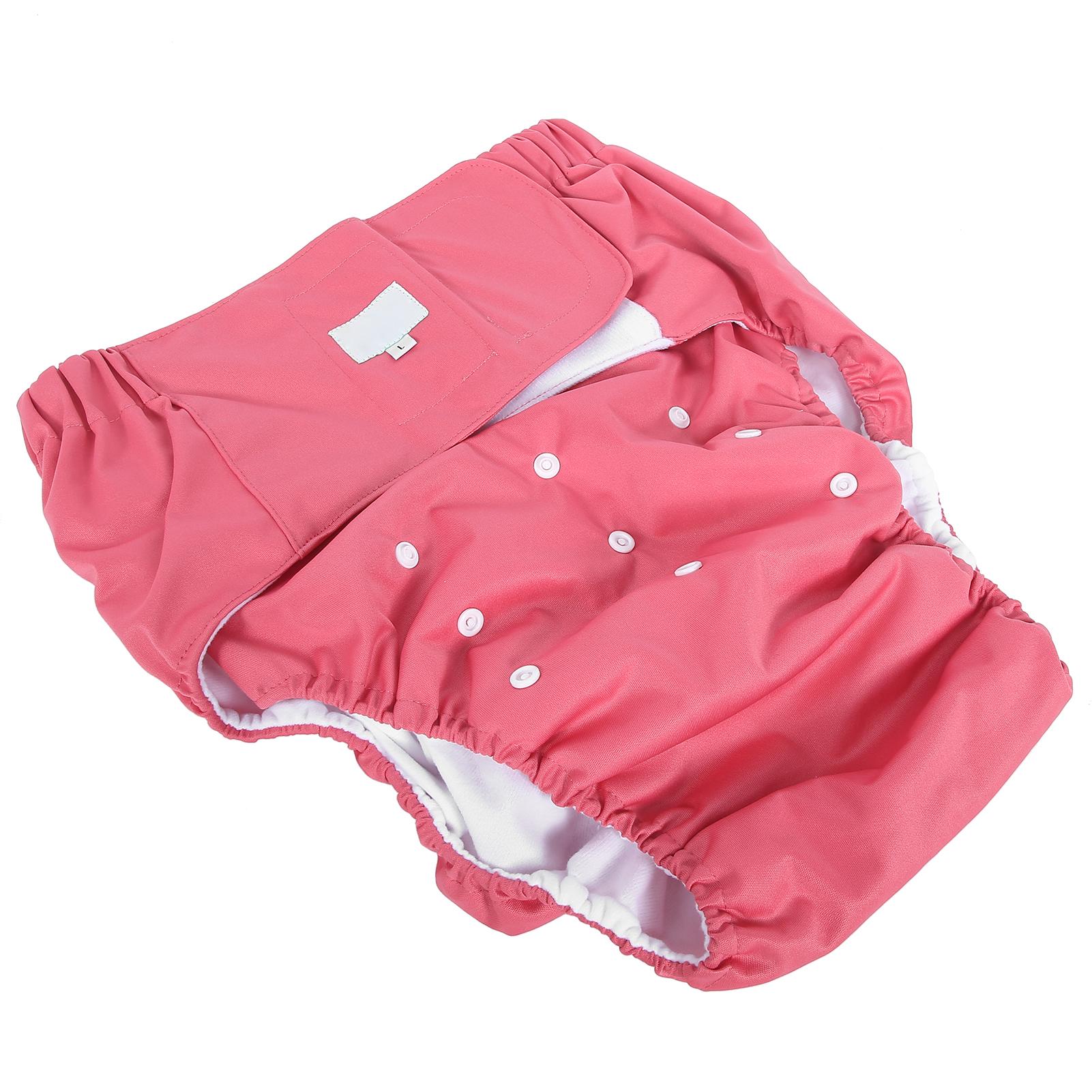 

Подгузник для взрослых, регулируемый, моющийся, для пожилых людей, многоразовый, подгузник-трусы для людей с недержанием, цвет 705, розовый, красный