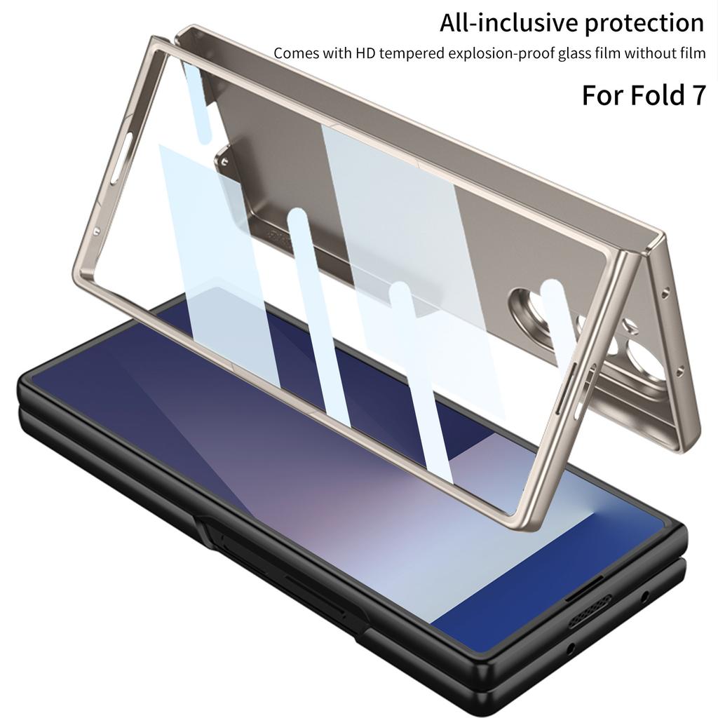 The New Ultra Thin Matte Solid Color Skin Feel Foldable Phone Case for Samsung Zfold7 Is Shockproof